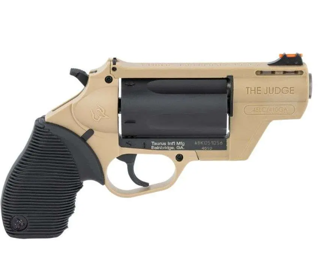 Taurus 4510 Poly Blk Cylinder 2" Barrel FDE Frame Public Defender